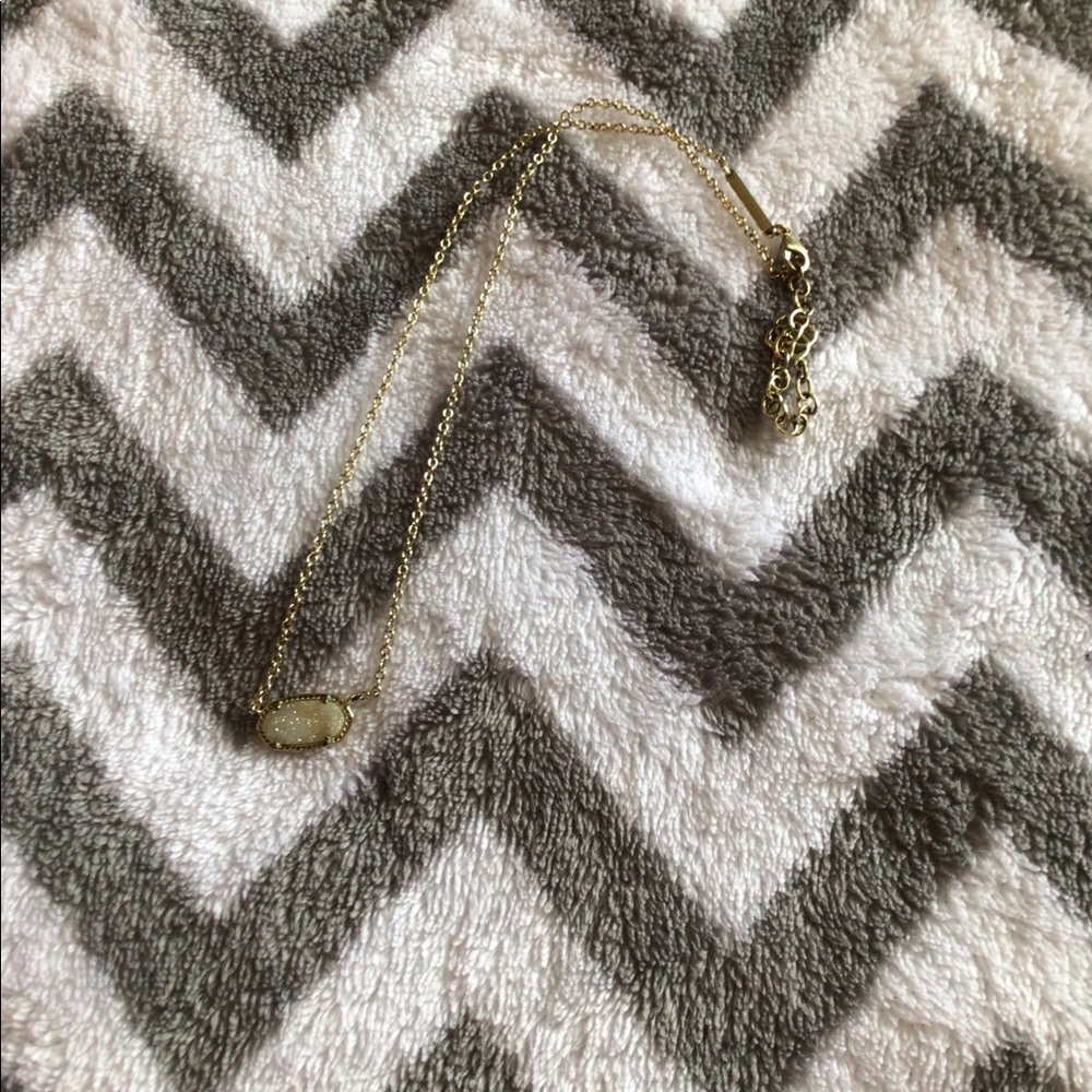 Kendra Scott iridescent drusy elisa necklace